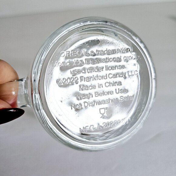 Vtg Oreo Dunking Glass Mug Set Of 2 Collectible 12 Oz By Frankford Candy~F187.2 - Picture 6 of 8